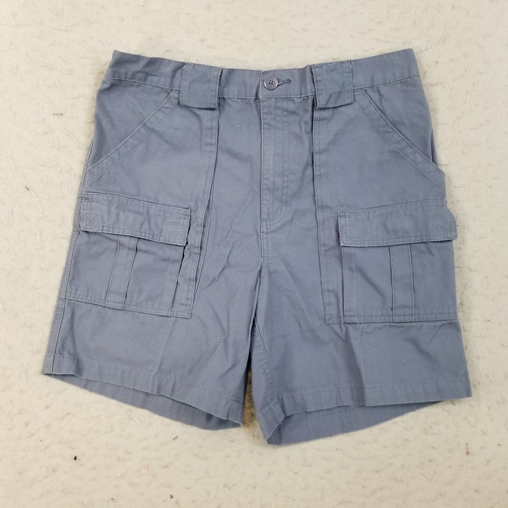 Weekender Cargo Shorts Mens 36 Gray MD39760 Elastic Waist Cotton Outdoor Casual